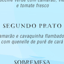 Festival de Frutos do Mar - De 28 de março a 09 de abril. Surpreenda-se com essa combinação de cores e sabores. Reservar!